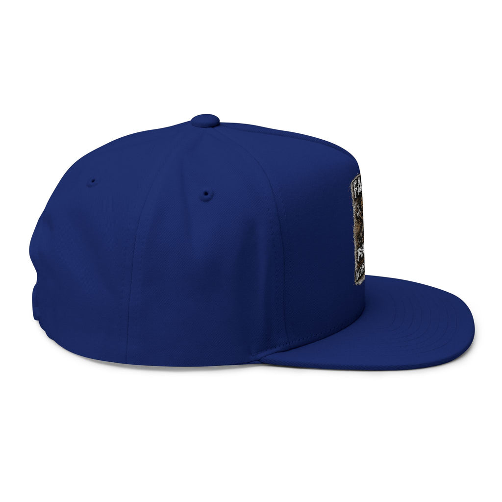 Faith Fueled Flat Bill Cap — Embroidered Work Driven Snapback