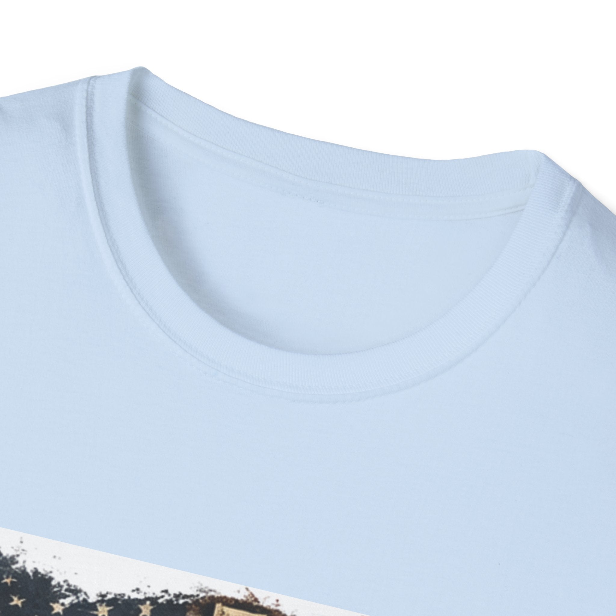 Faith Over Fear T-Shirt — Christian Cross & American Flag Graphic