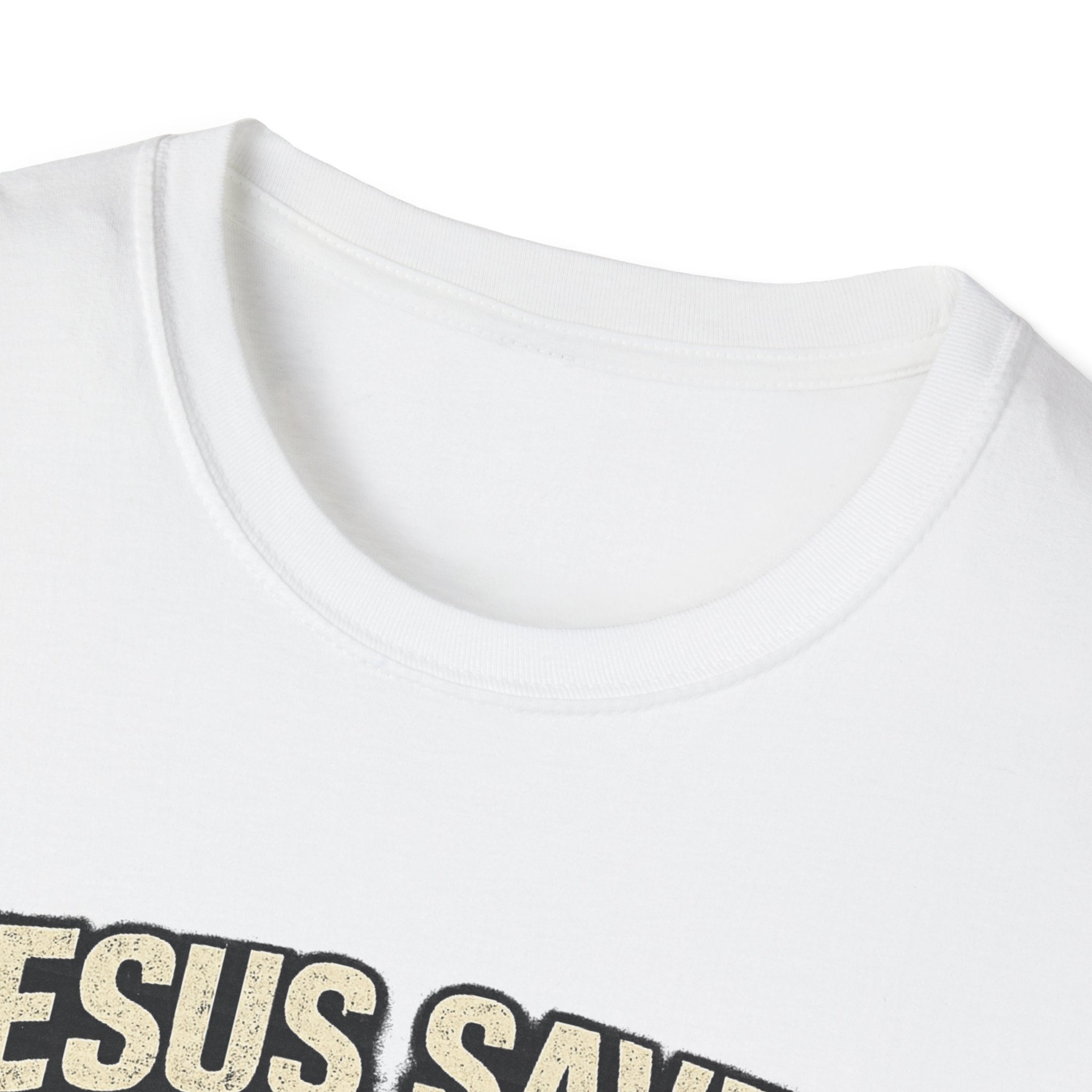 Jesus Saves Trucks Haul T-Shirt — Christian Trucker American Flag Tee