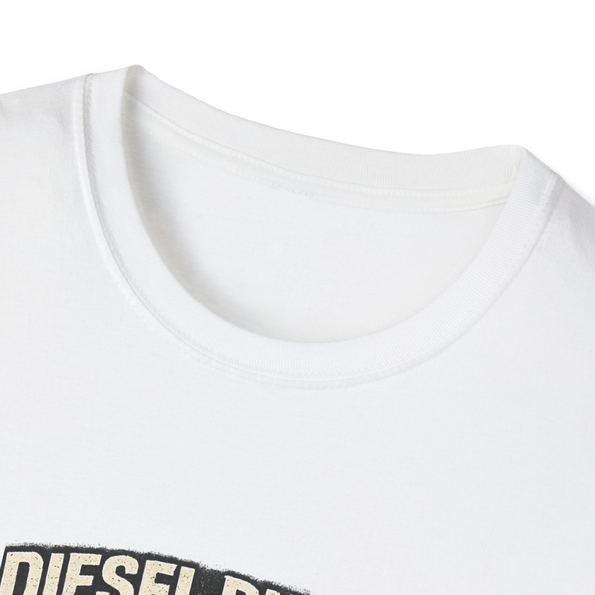 Christian Trucker T-Shirt — "Diesel Runs My Truck, Jesus Runs My Life" Vintage Design