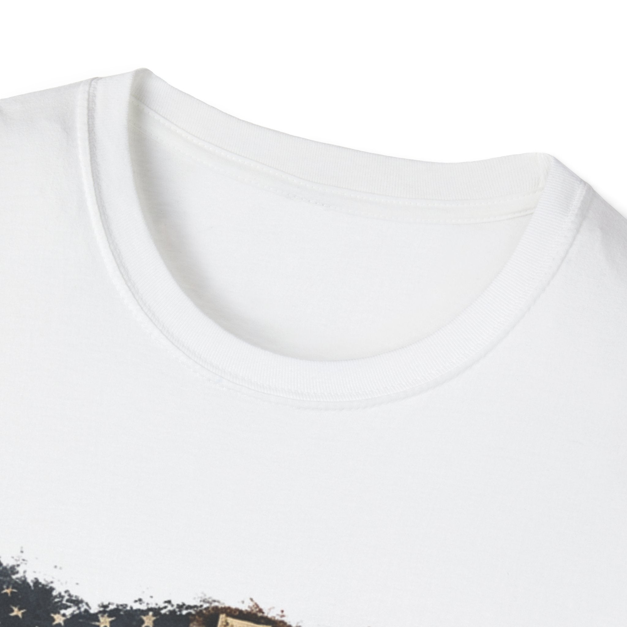 Faith Over Fear T-Shirt — Christian Cross & American Flag Graphic