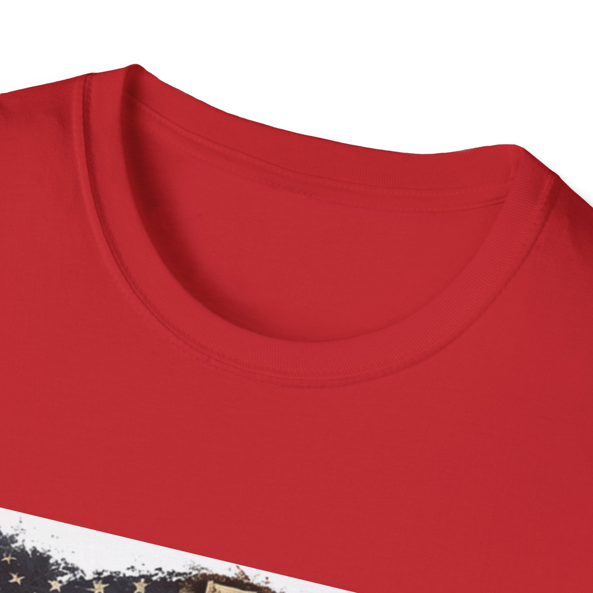 Faith Over Fear T-Shirt — Christian Cross & American Flag Graphic