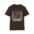 Blessed Are The Linemen T-Shirt — Vintage Lineman Graphic Tee for Utility Workers & Line Crews