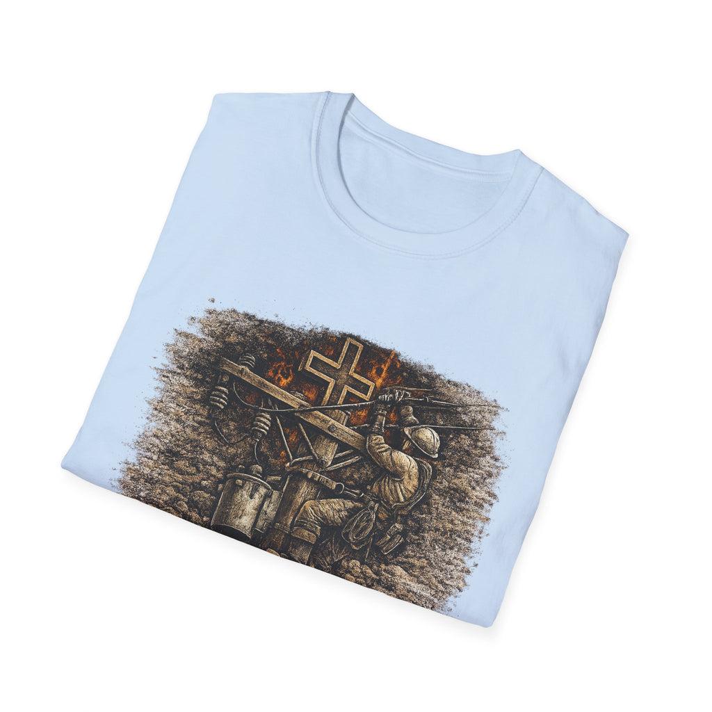 Blessed Are The Linemen T-Shirt — Vintage Lineman Graphic Tee for Utility Workers & Line Crews