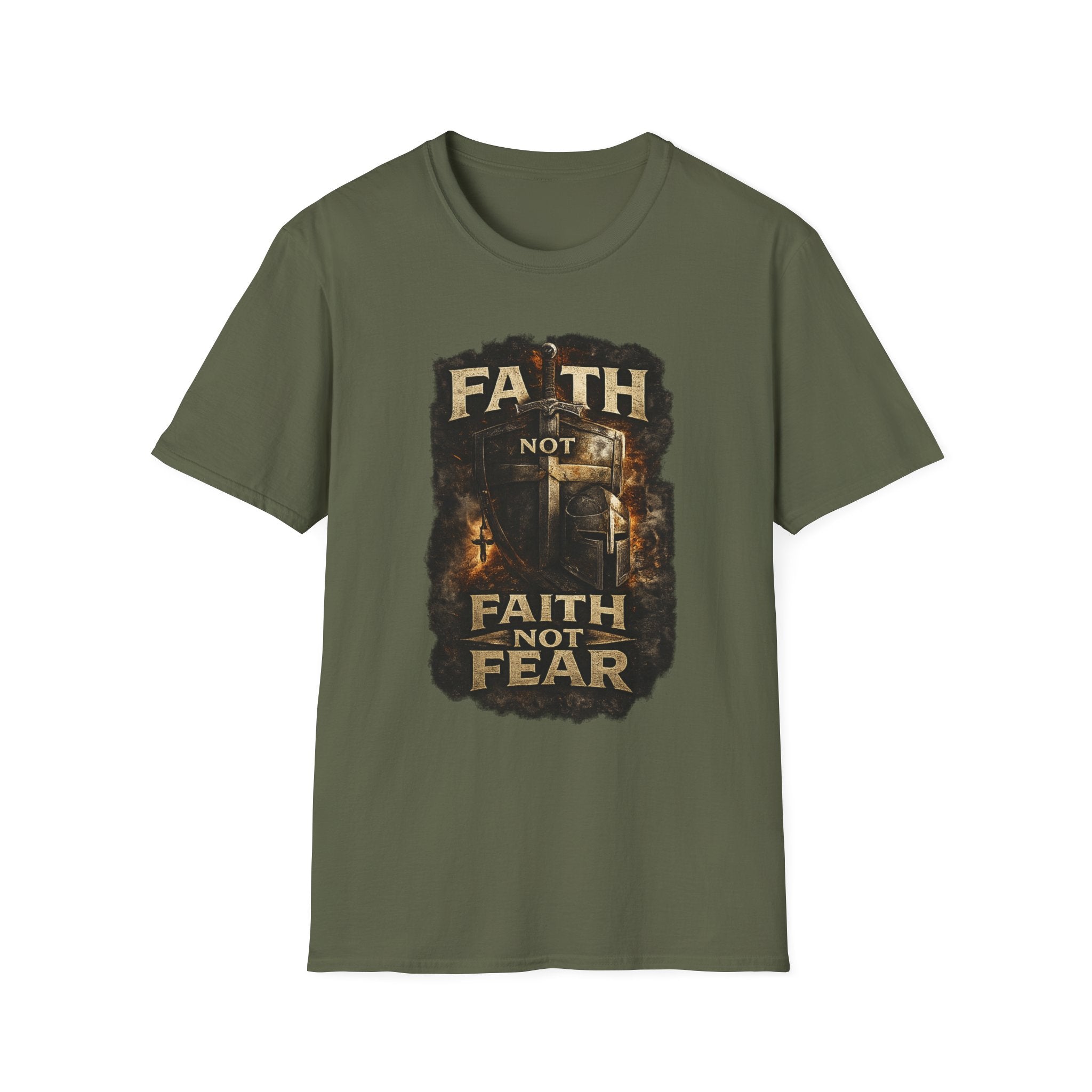 Faith Not Fear T-Shirt — Christian Inspirational Graphic Tee
