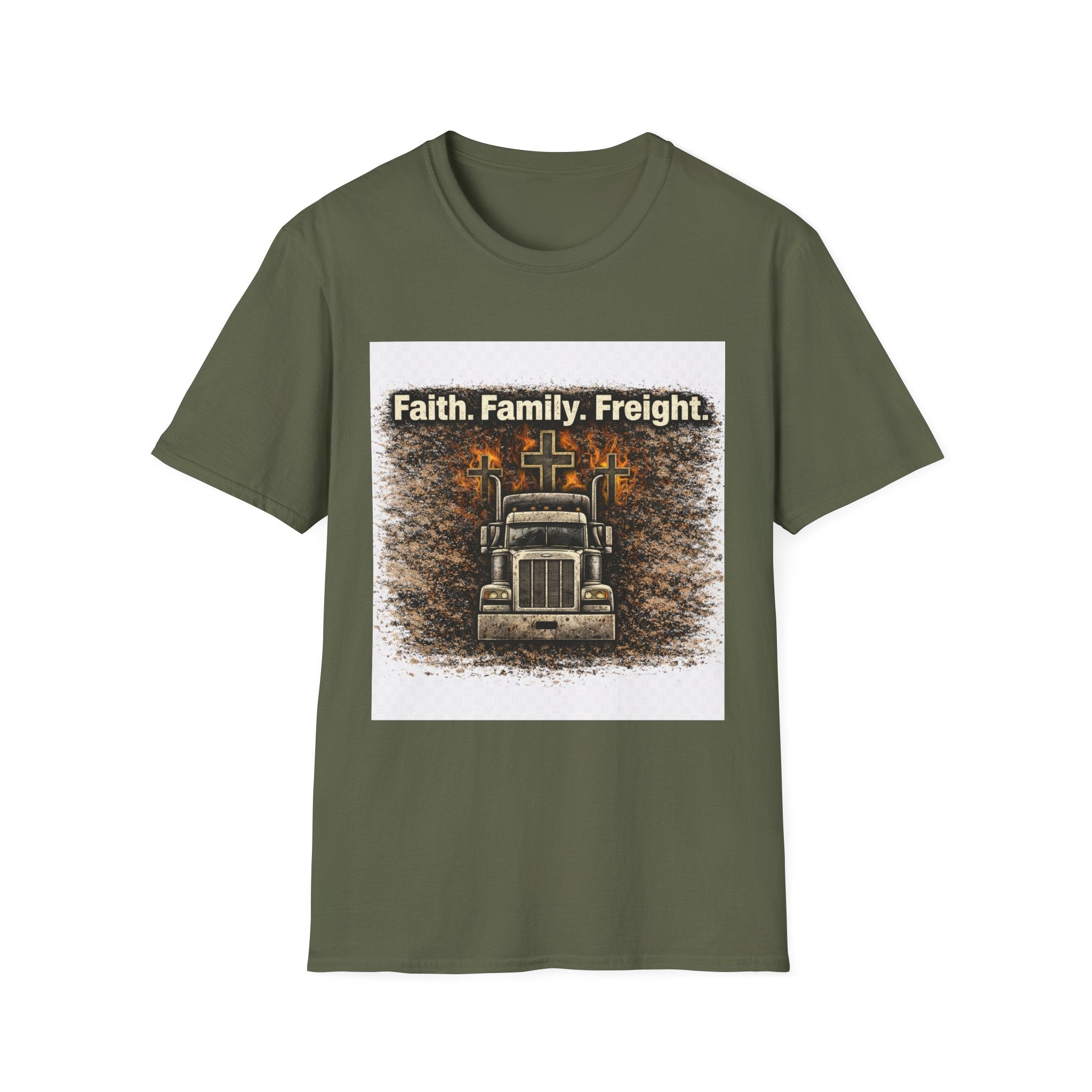Faith. Family. Freight. Trucker T‑Shirt