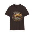Built by Hand Mechanic T-Shirt – "Built by Hand, Powered by Faith, Home by Courage" Vintage Workshirt