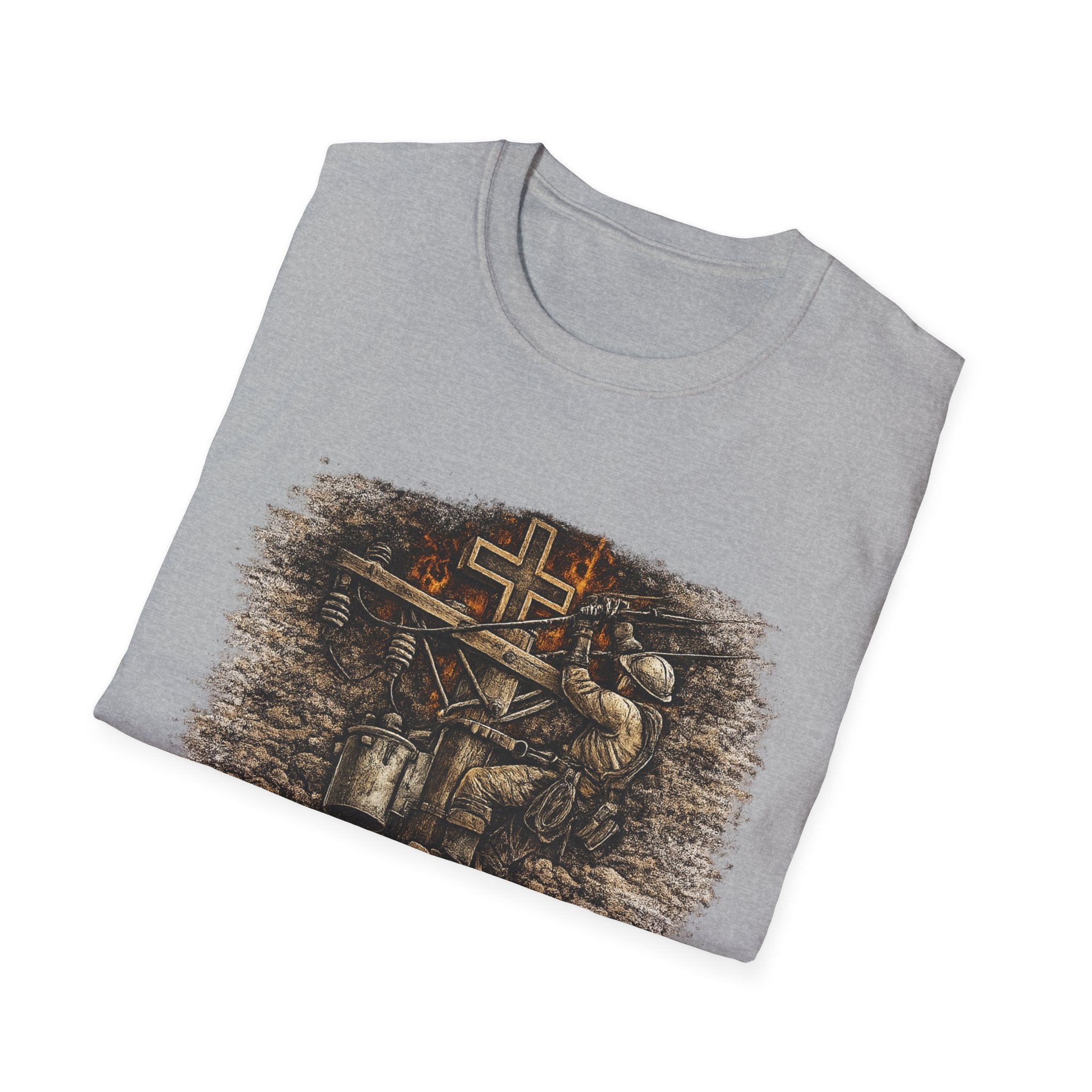 Blessed Are The Linemen T-Shirt — Vintage Lineman Graphic Tee for Utility Workers & Line Crews